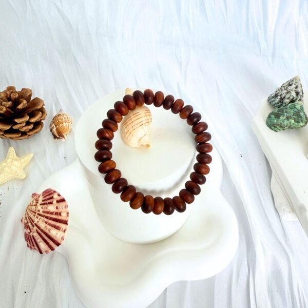 Coffee beans type single loop cypress Thuja bracelet Wooden bracelets with sandalwood Agarwood scent